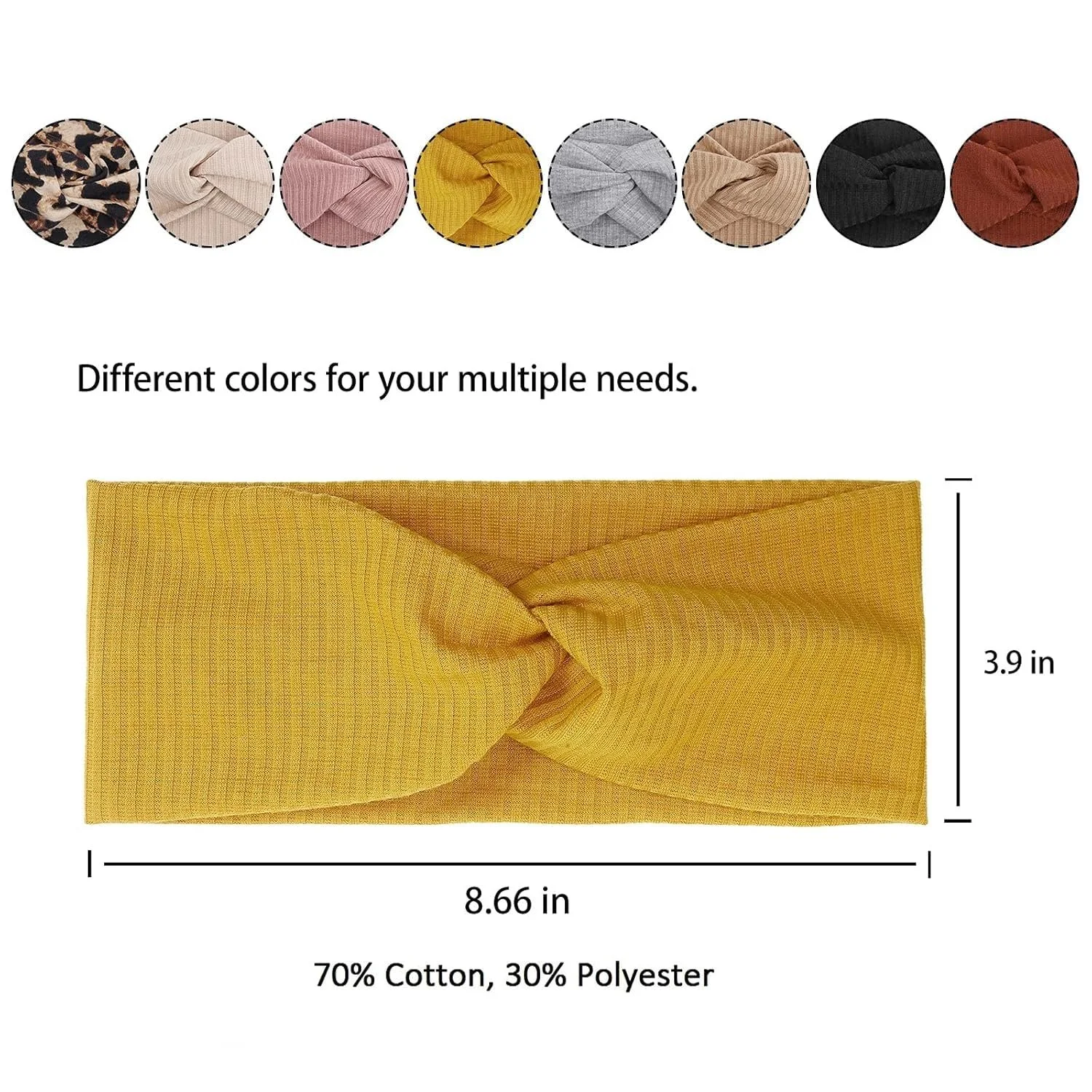 Пов'язка на Голову Широка Літня Еластична М'яка Boho, фото №3