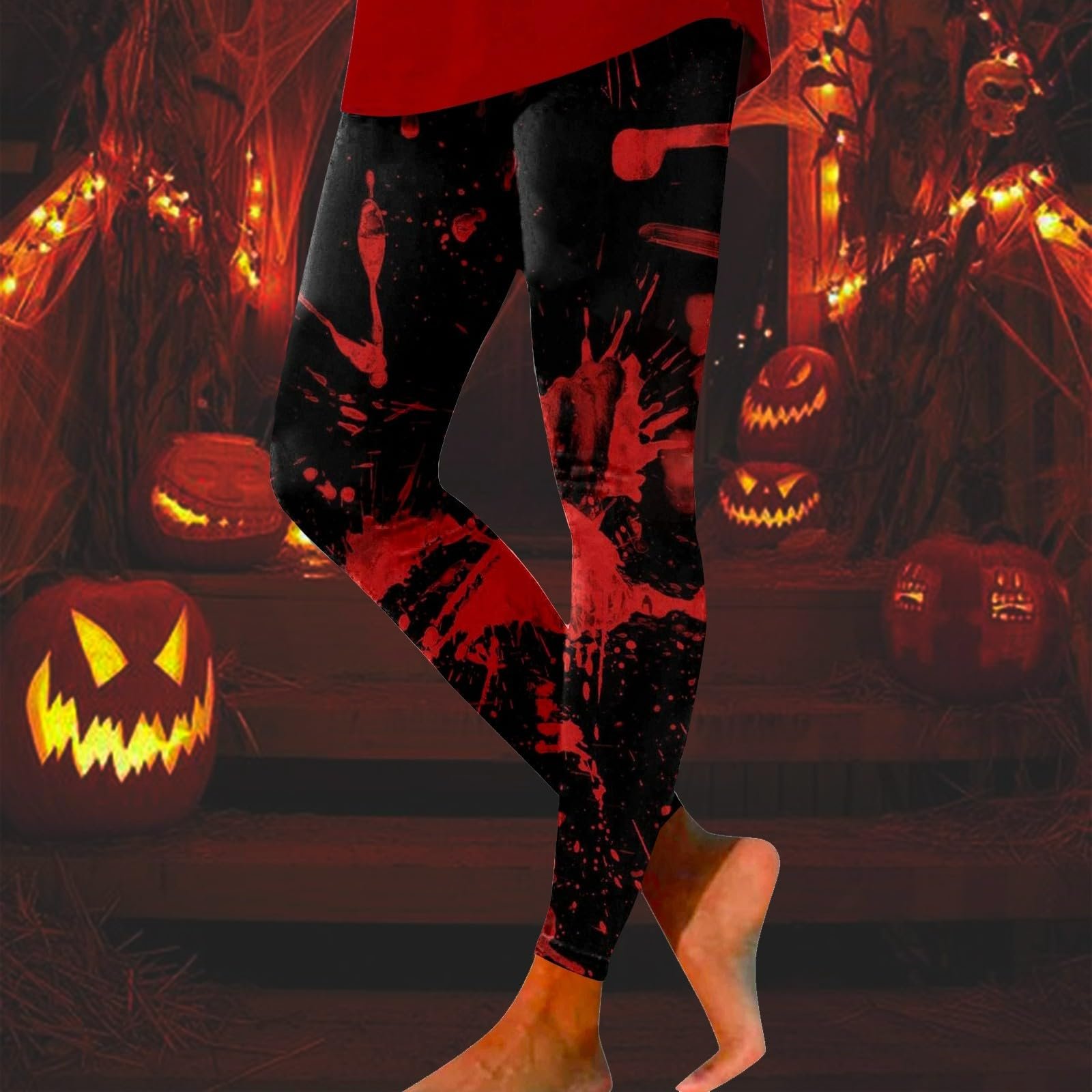 Женские леггинсы Halloween, спортивные легкие Для йоги, длинные эластичные джеггинсы, зимние сексуальные спортивные леггинсы, непрозрачные модные Для йоги с принтом черепа и летучей мыши, эластичные фестивальные тренировочные, фото №2