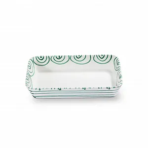 Форма для запікання GMUNDNER KERAMIK Green Flamed 29 см ручна робота - Фото 1