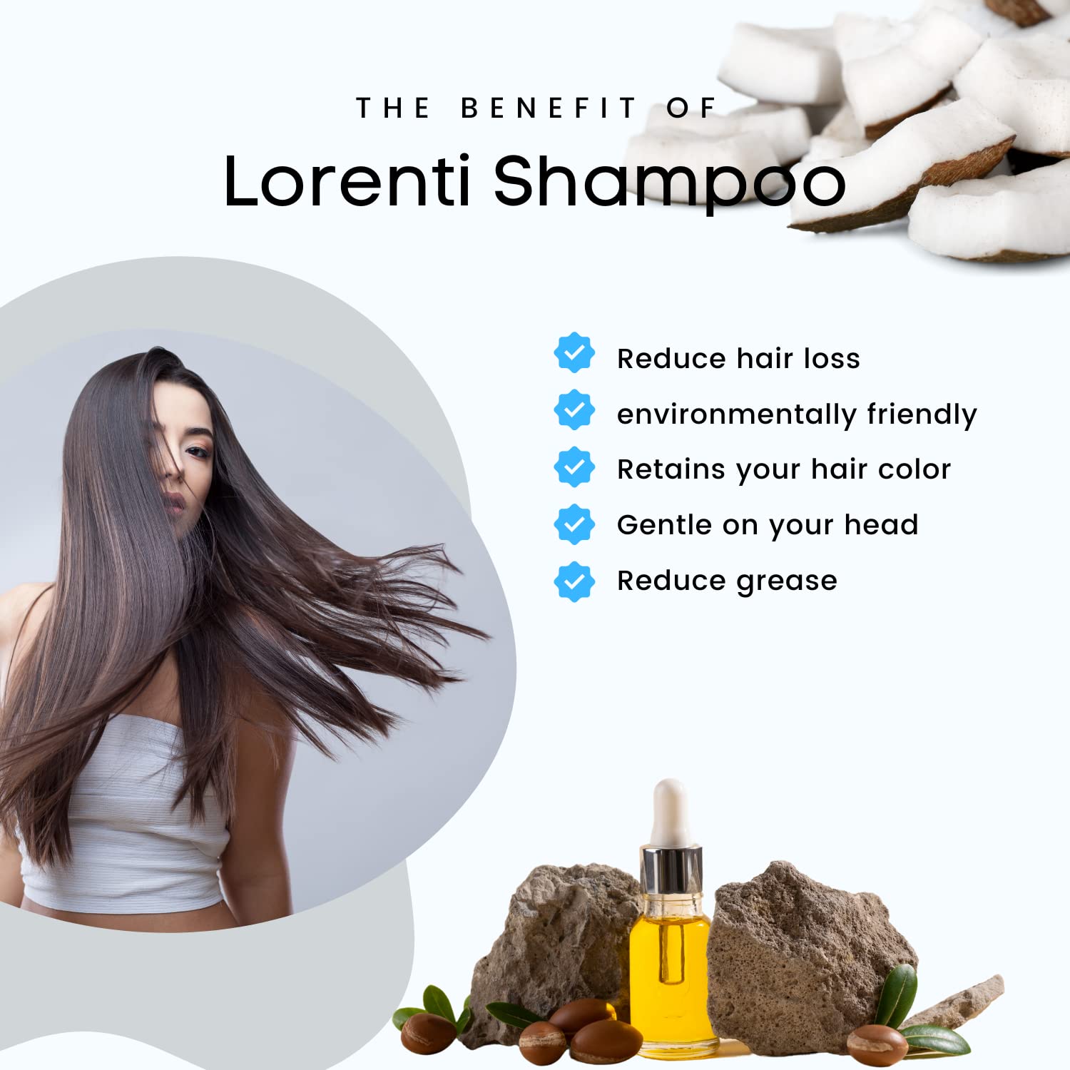 Шампунь Lorenti Hair 1000 мл Коллаген и Биотин, фото №4