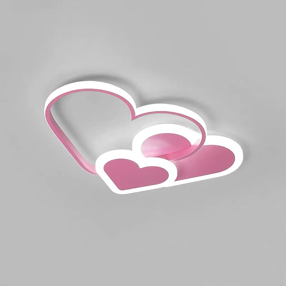 Светильник потолочный Love Heart Dimmable LED 52 см розовый, фото №4