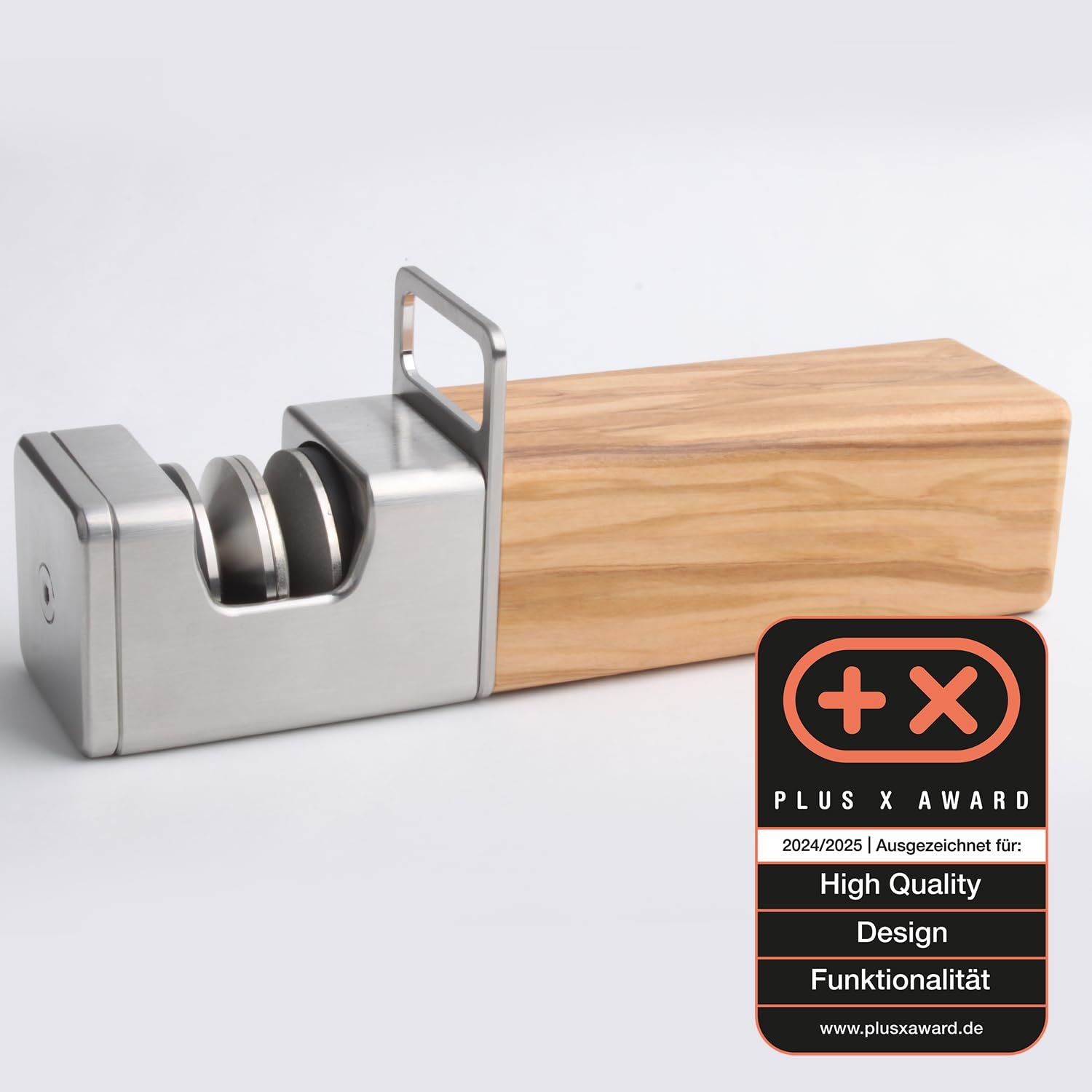 Точило для ножів алмазне професійне нержавіюча сталь та оливкове дерево ручна обробка, фото №3 Точило для ножів алмазне професійне нержавіюча сталь та оливкове дерево ручна обробка, фото №3