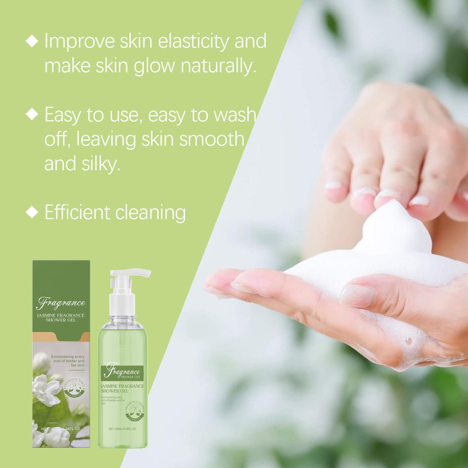 Гель для душу Deep Moisturising Jasmine Fragrance зволожувальний антибактеріальний 1 шт., фото №6