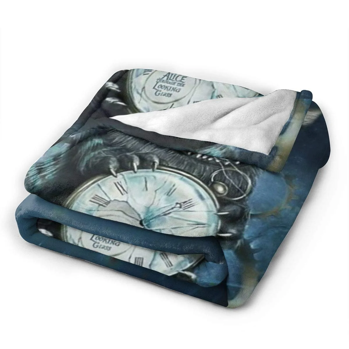 Покривало FASHIONDIY Аліса в Країні Чудес Тепла Велика М'яка Фланель з 3D друком 152,4 см x 127 см, фото №3