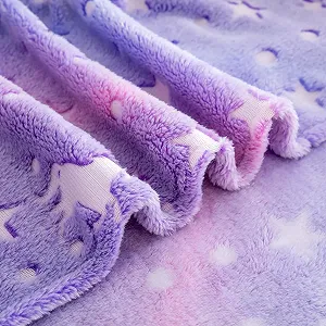 Одеяло Детское LXTOPN Unicorn Светящееся Фланелевое Флисовое Фиолетовый, 150 x 200 см synthetic.ua - Фото 1