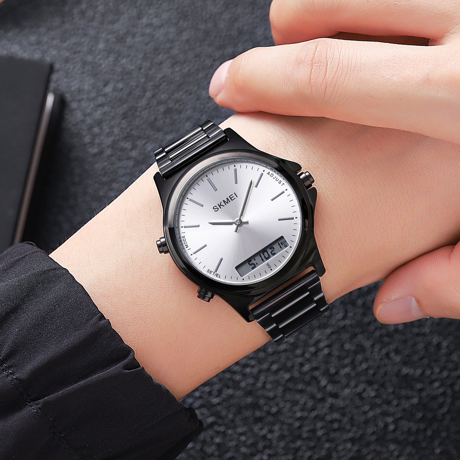 Годинник Skmei 2120 Black-White, фото №3