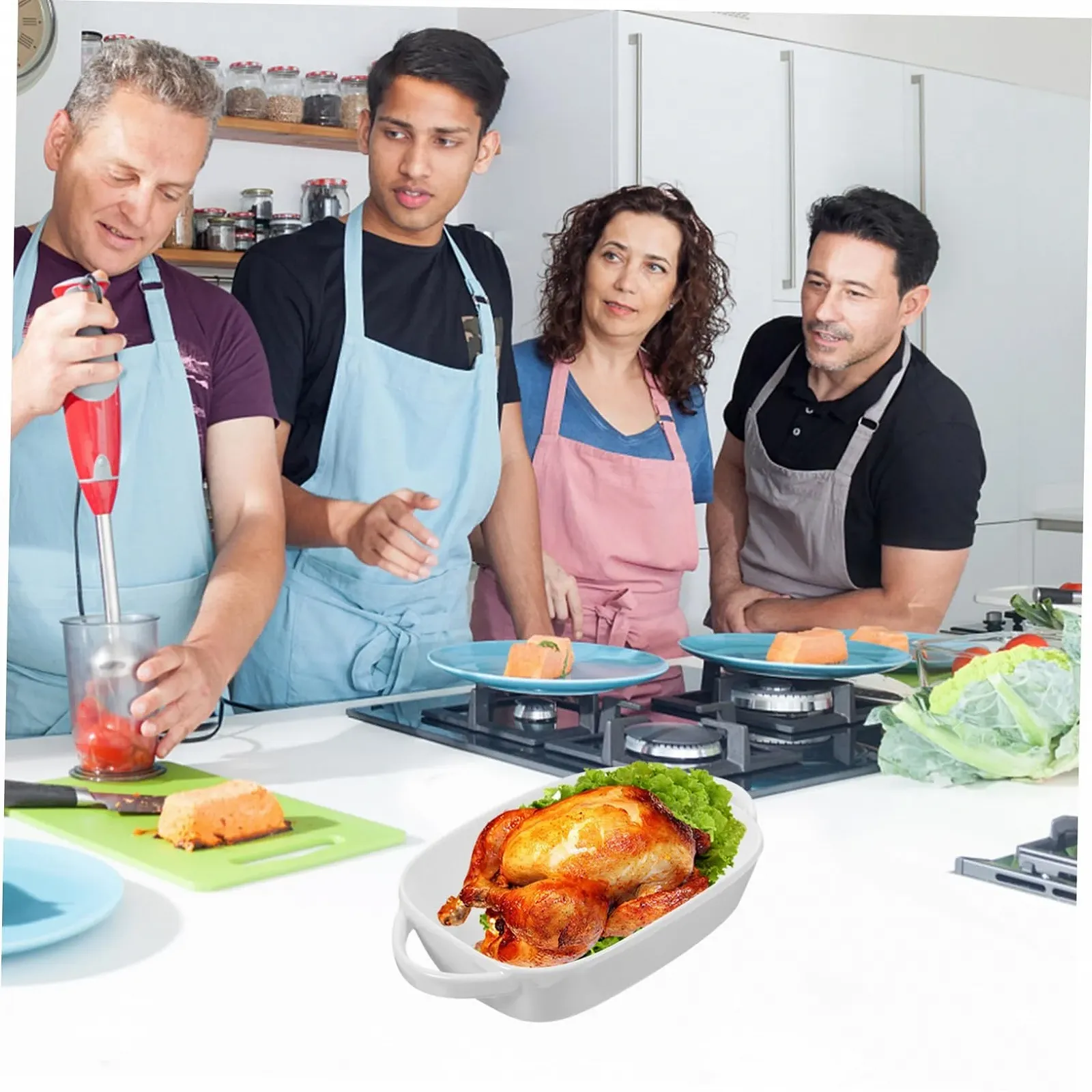 Форма для запекания Zerodeko керамическая с ручками гладкая поверхность, фото №6