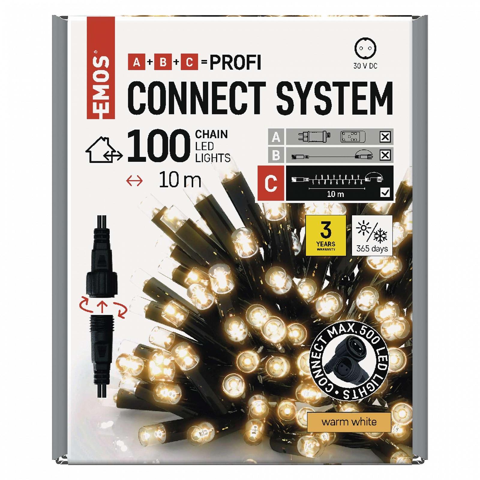 Гирлянда EMOS Connect System Professional 10 м, 100 LED, теплый белый, фото №7