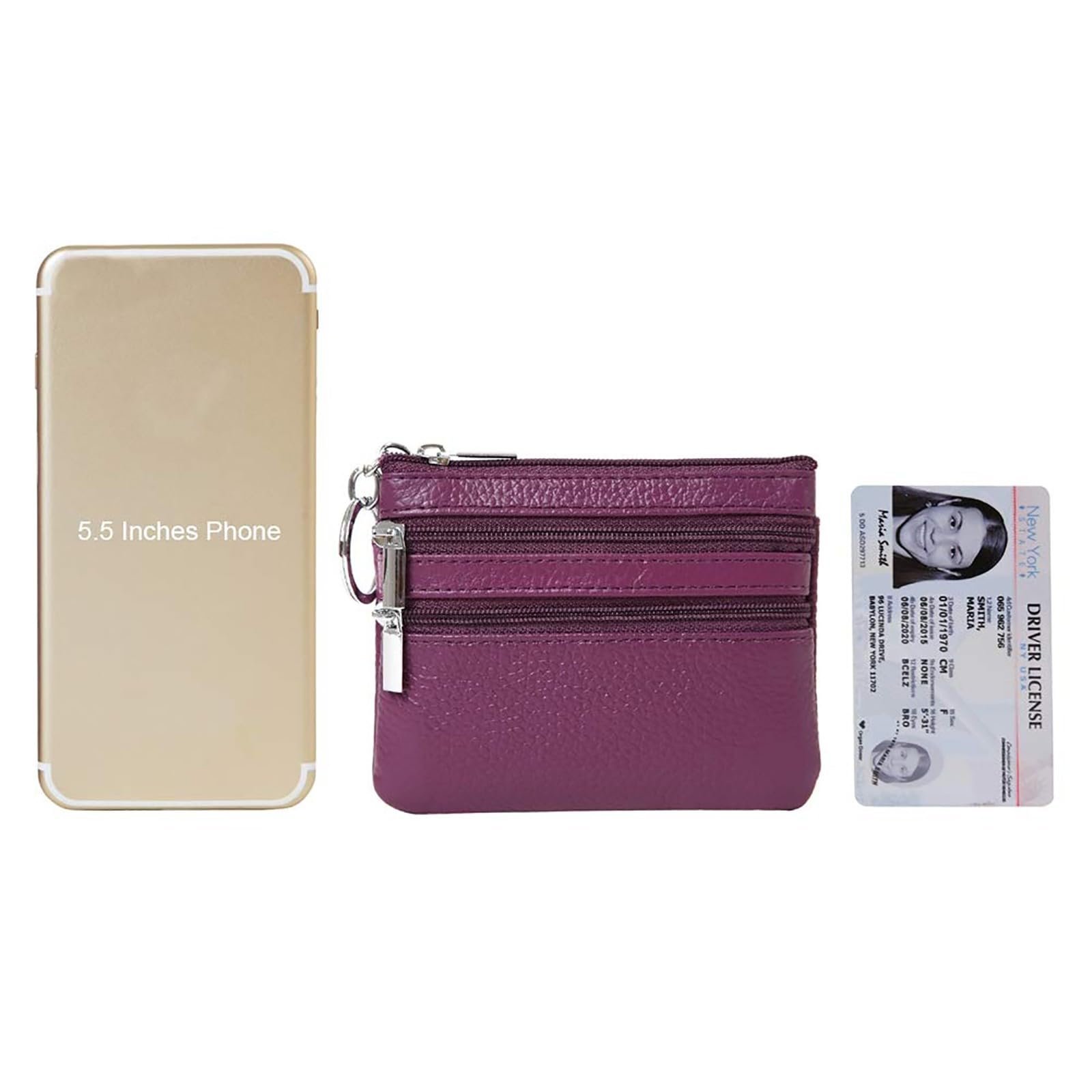 Кошелек Case Женский Маленький на молнии для ключей Фиолетовый One Size, фото №7