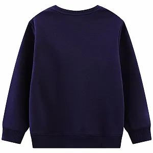 Свитшот FILOWA Детский для мальчиков Светоотражающий Динозавр Астронавт Принт Пуловер Спортивный Темно-синий Длинный Рукав Теплый Хлопковый Топ для бега 2-7 лет, Размер 92-122 synthetic.ua - Фото 1