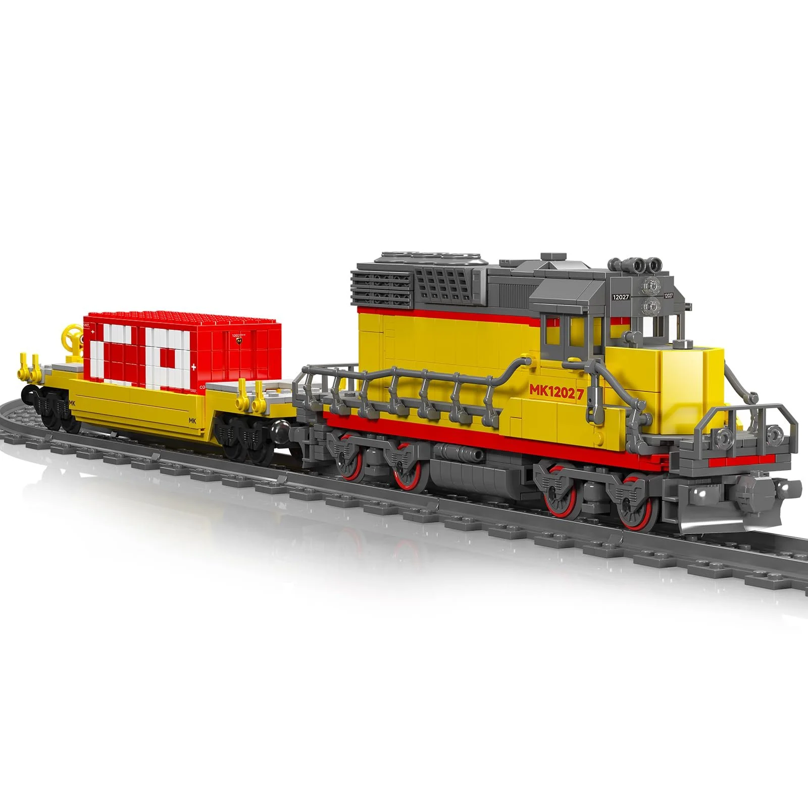 Конструктор Поезд Mould King Technical SD40-2 Дизельный Локомотив 12027, фото №4 Конструктор Поезд Mould King Technical SD40-2 Дизельный Локомотив 12027, фото №4