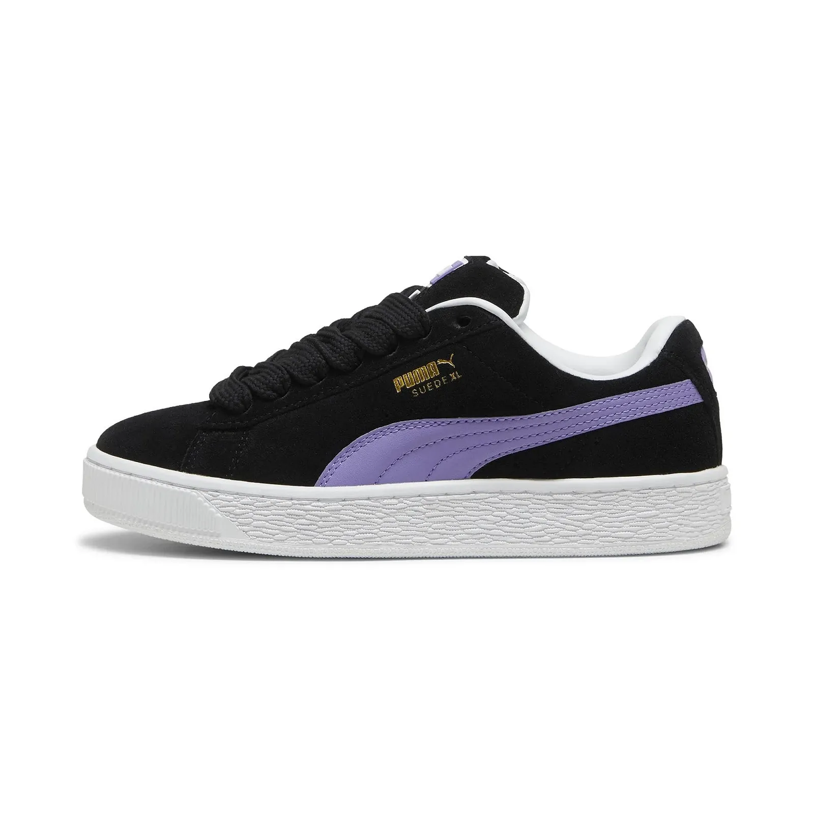 Кеди PUMA Suede XL 395205 27 Чорний Лавандовий Сигнал, фото №3