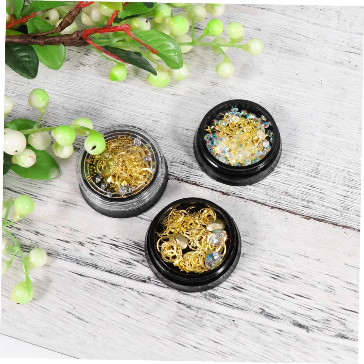 Набір кольорових страз FRCOLOR для манікюру, 3D, фото №5