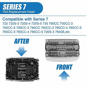 Сменная головка для электробритвы Series 7 70S сетка и режущий блок synthetic.ua - Фото 1