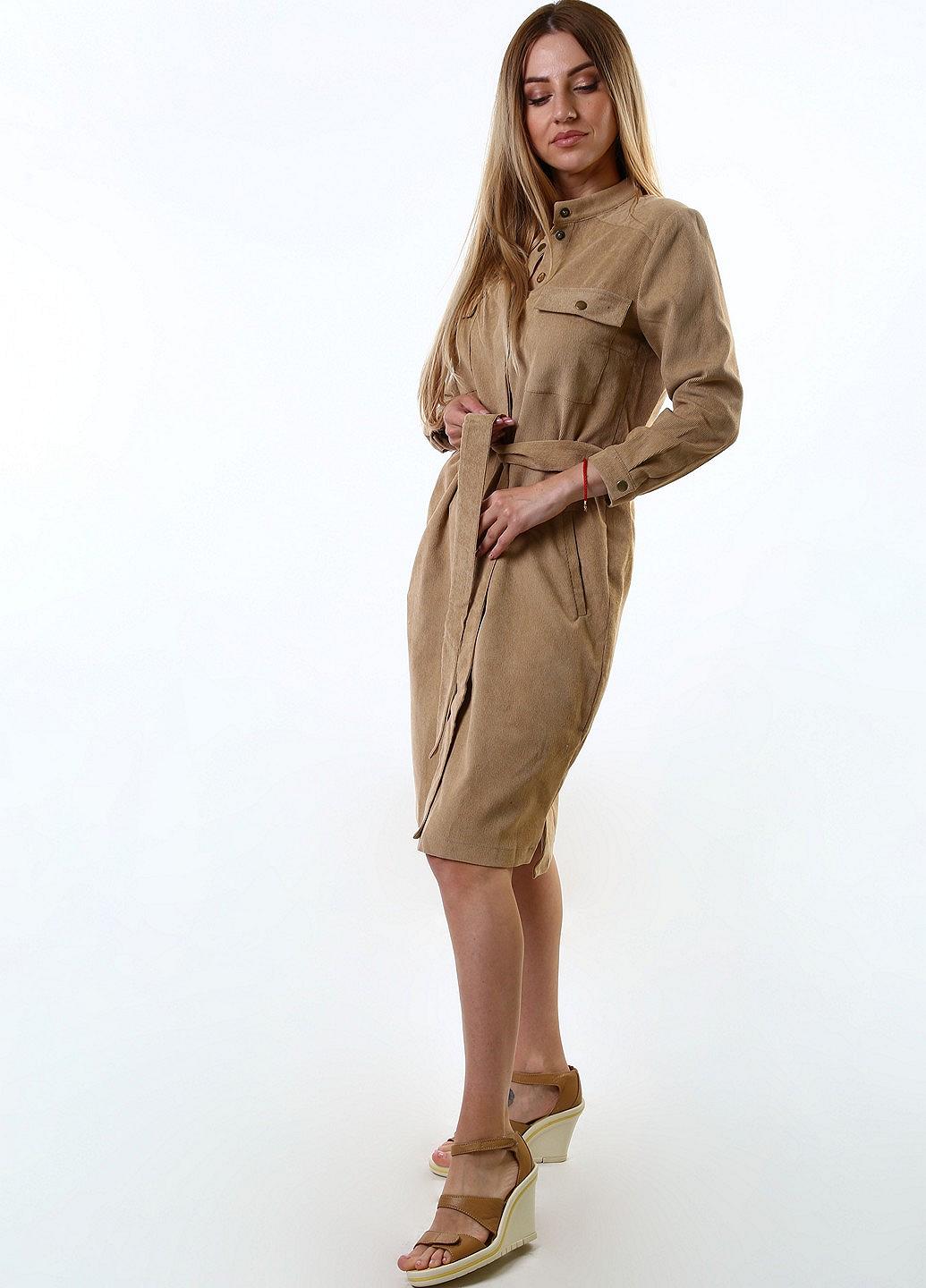 Платье inDresser L Бежевый (IN-F0280В064Г-Beige), фото №4