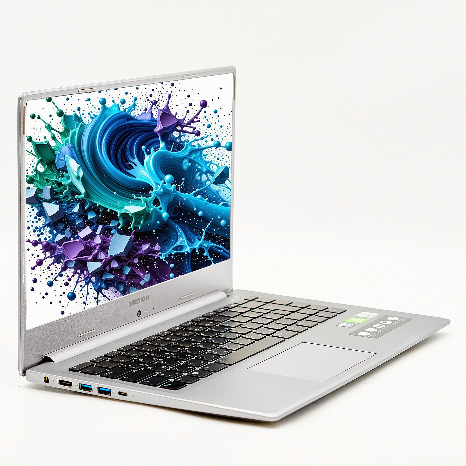 Ноутбук Medion Akoya S15447 Intel Core i7-10510U 32 ГБ ОЗУ 1 ТБ SSD Nvidia GeForce Металлический корпус, фото №3