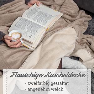 Двосторонній вовняний плед Moon Luxury synthetic.ua - Фото 1