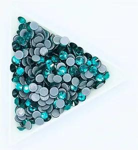 Стрази S 6 S 30 40 кольорів Кришталеві, каміння для тканини Зелений Мікс S 6 S 30 - Фото 1