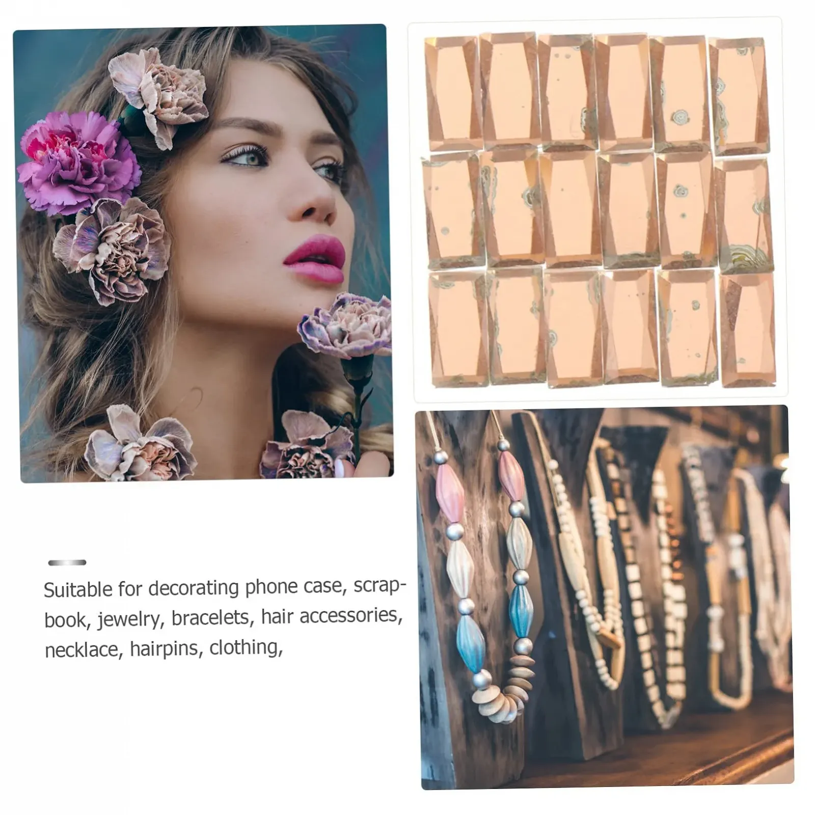 Стразы FRCOLOR Плоские кристаллы стекло 1200 шт. Цвет шампанского, фото №2