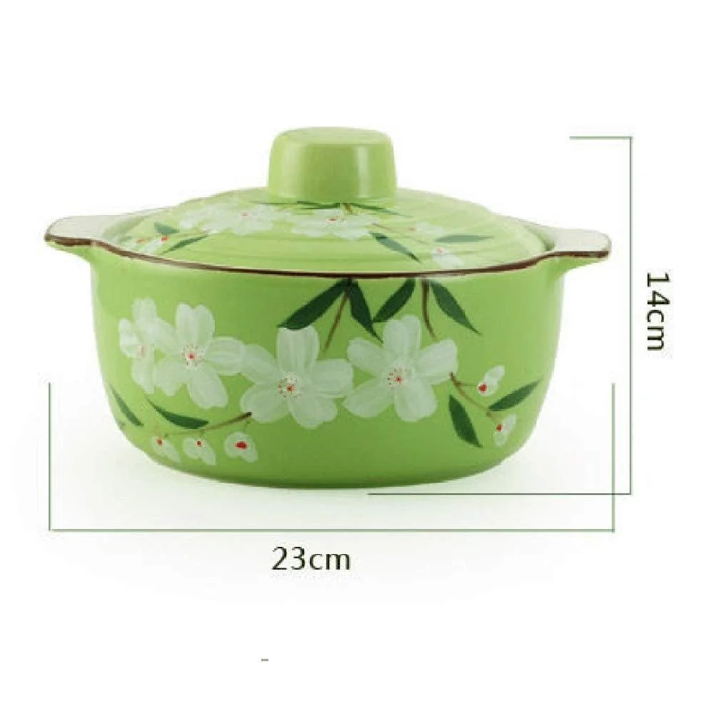 Каструля Керамічна для тушкування Зелена, фото №2 Каструля Керамічна для тушкування Зелена, фото №2