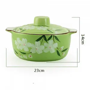 Каструля Керамічна для тушкування Зелена ціна на synthetic.ua - Фото 1 Каструля Керамічна для тушкування Зелена synthetic.ua - Фото 1