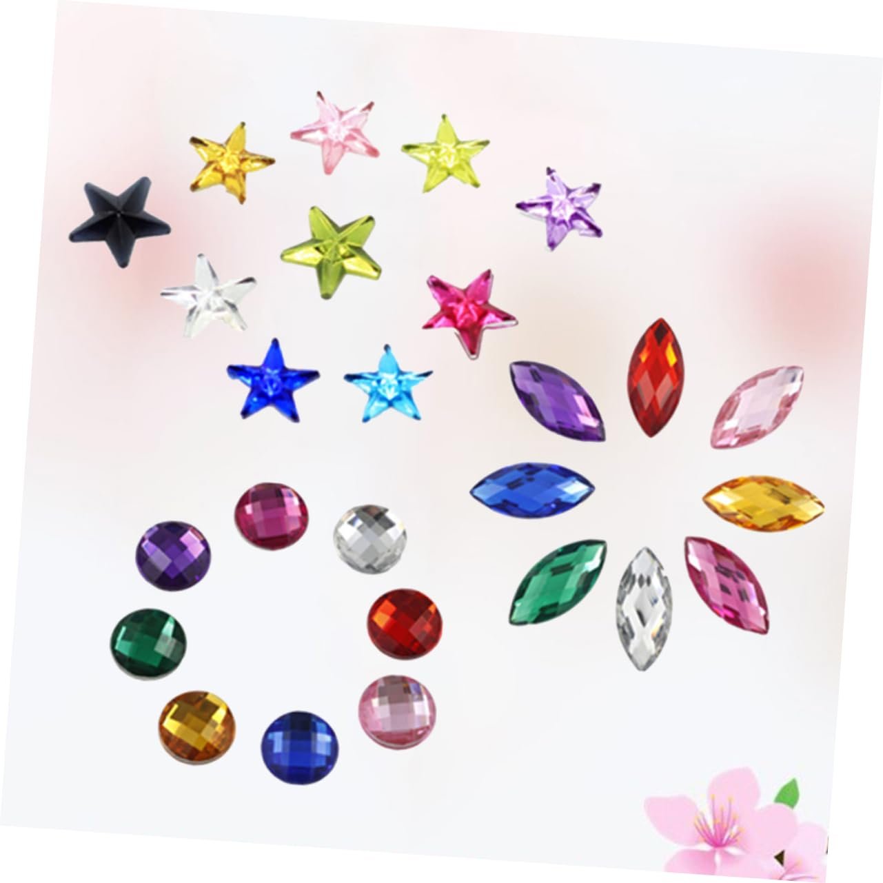 Стрази VILLCASE 900 шт, акрилові для нігтів, фото №5