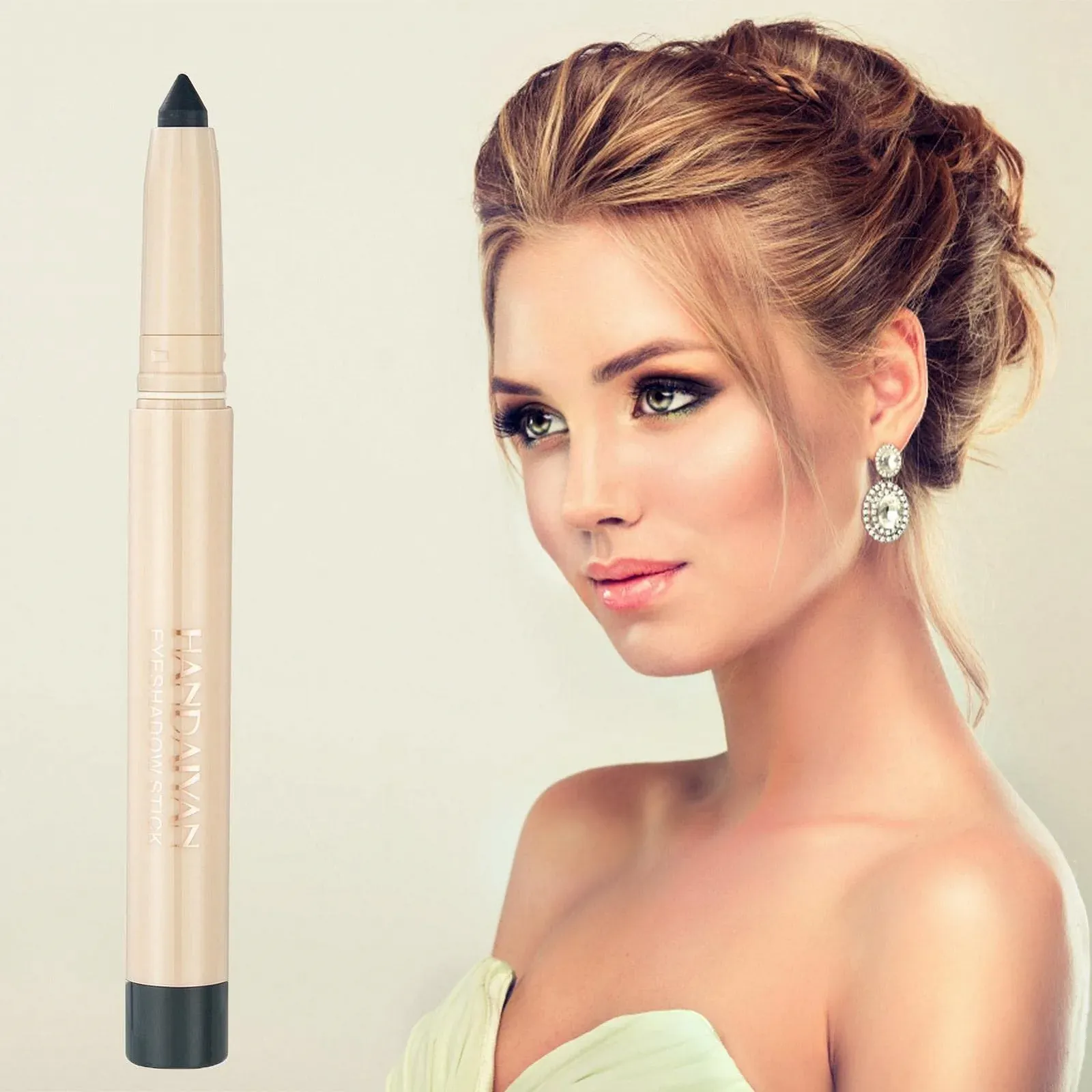 Карандаш для глаз 10 цветов, каял с блестками., фото №7