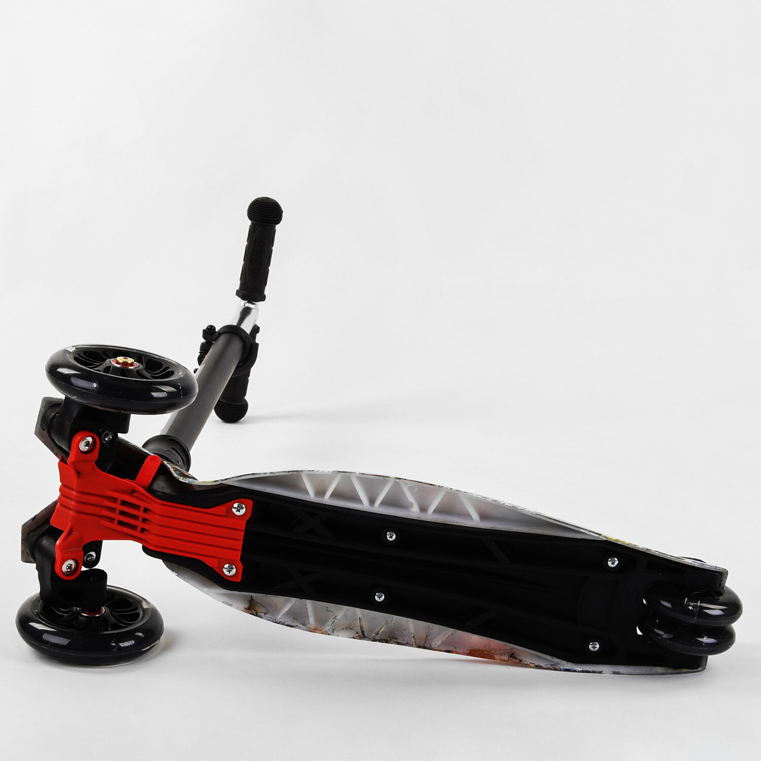 Самокат свет трубка руля алюминиевая Best Scooter MAXI 4 PU колеса 60 кг Multicolor 102020, фото №6
