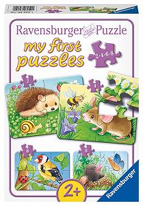 Пазл Ravensburger My First Puzzle Милі мешканці саду Сірий - Фото 1