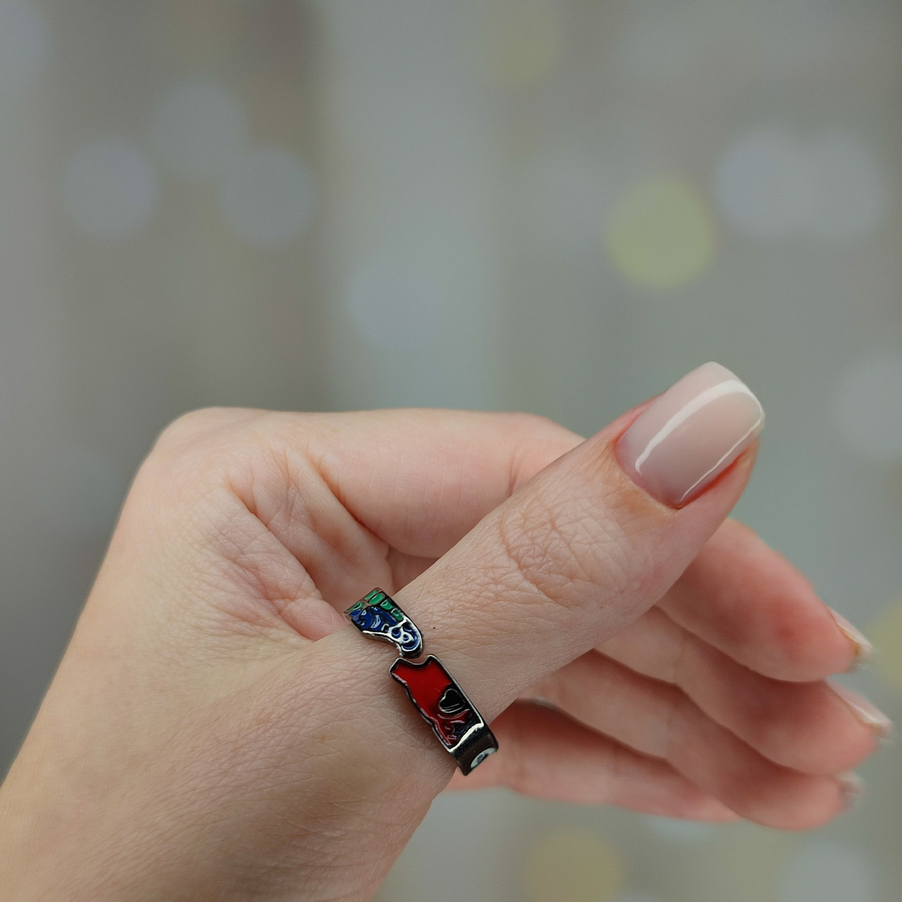 Кольцо Тандзиро Камадо Клинок рассекающий демонов Истребитель Demon Slayer Регулируемое, фото №1 Кольцо Тандзиро Камадо Клинок рассекающий демонов Истребитель Demon Slayer Регулируемое, фото №1