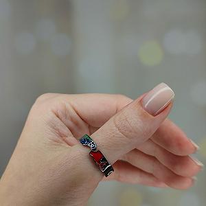 Кольцо Тандзиро Камадо Клинок рассекающий демонов Истребитель Demon Slayer Регулируемое - Фото 1