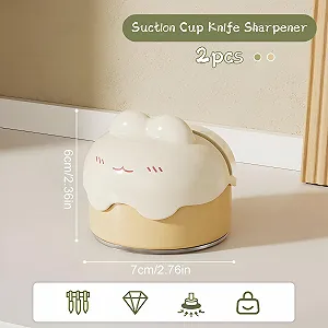 Ручная точилка для ножей Pack of 2 Professional на присоске synthetic.ua - Фото 1