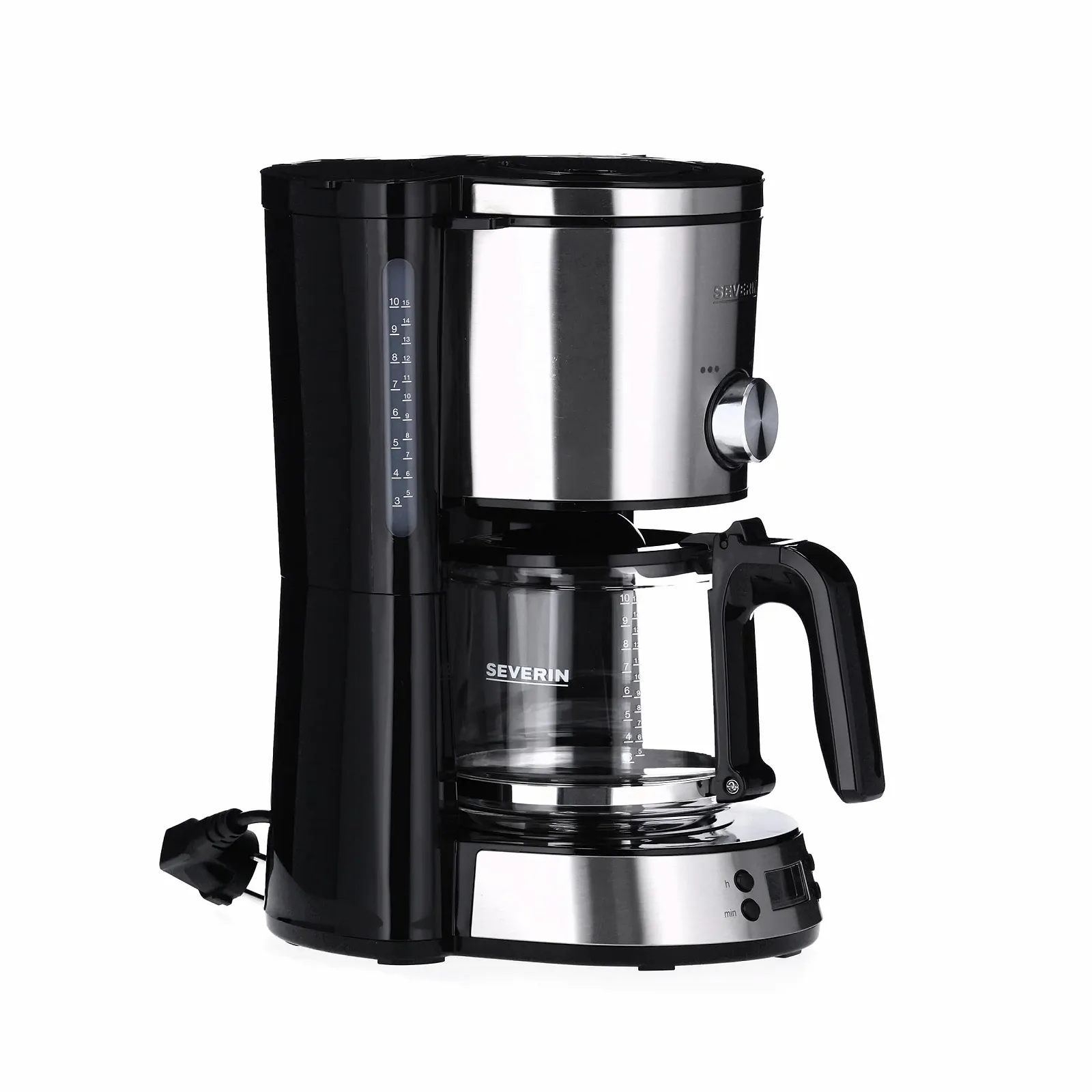 Капельная кофеварка SEVERIN TypeSwitch KA 4826 10 чашек 1000 W Brushed Stainless Steel Black, фото №11