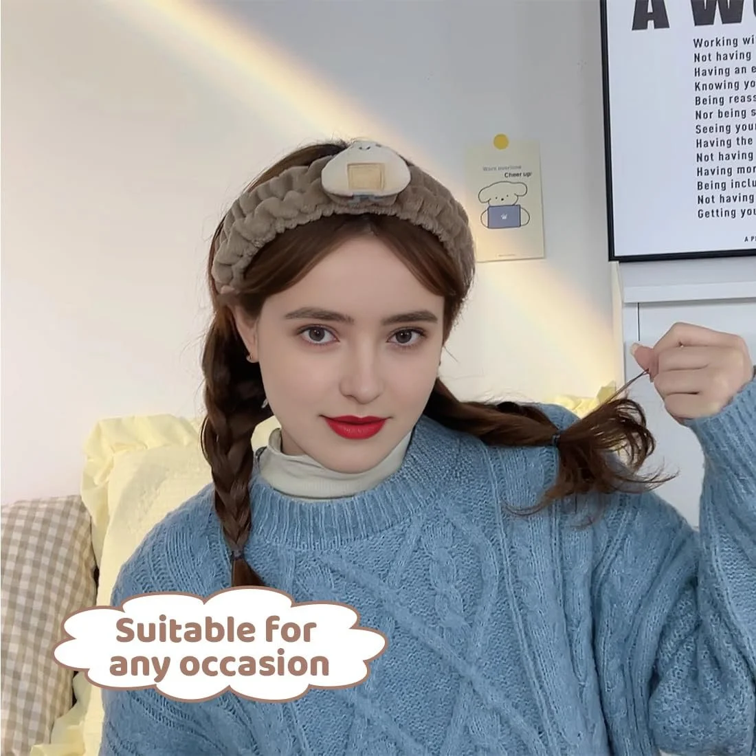 Пов'язка для обличчя Spa, набір браслетів для миття зап'ястя, фото №4 Пов'язка для обличчя Spa, набір браслетів для миття зап'ястя, фото №4