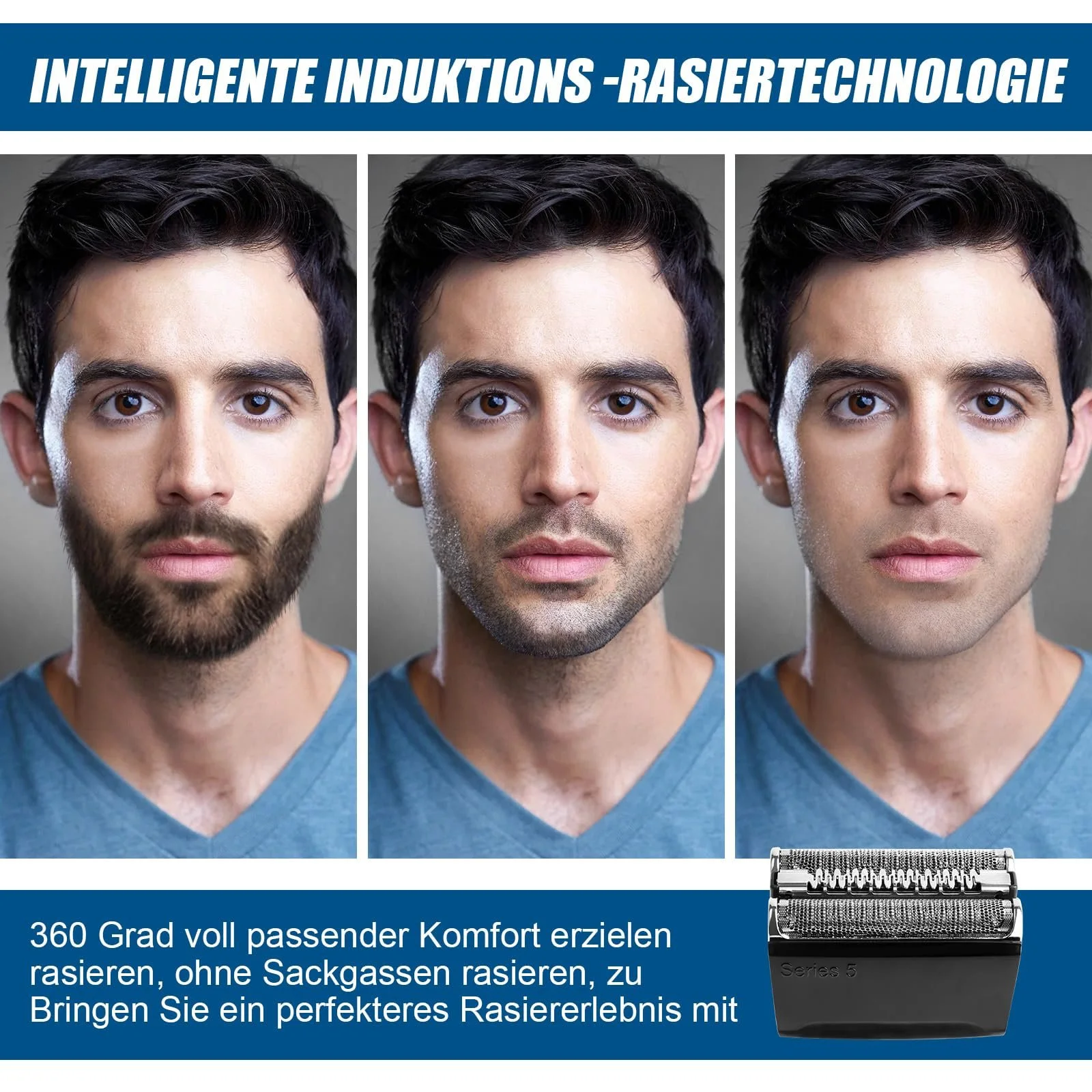 Сменная кассета для бритья Braun Series 5 52B для моделей 5018S, 5020CS, 5050CS, 5031S, фото №4