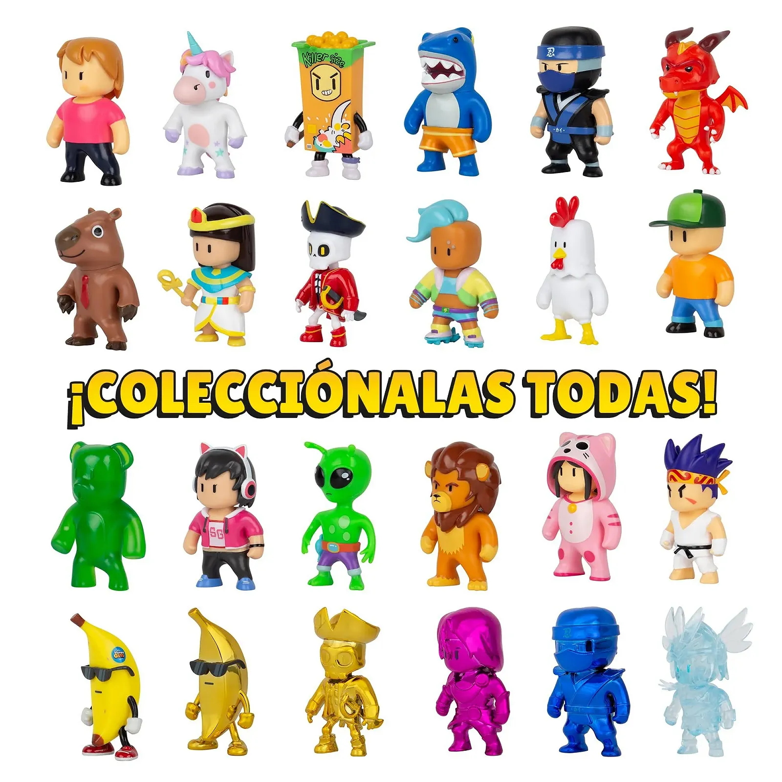 Набор фигурок Bizak Stumble Guys 8 шт 6 см (64112072), фото №5 Набор фигурок Bizak Stumble Guys 8 шт 6 см (64112072), фото №5