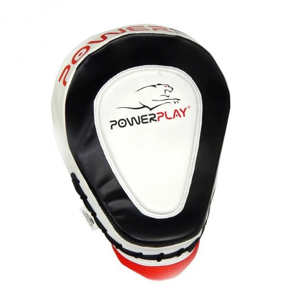 Лапы боксерские PowerPlay 3042 черно-белые PU пара, фото №2