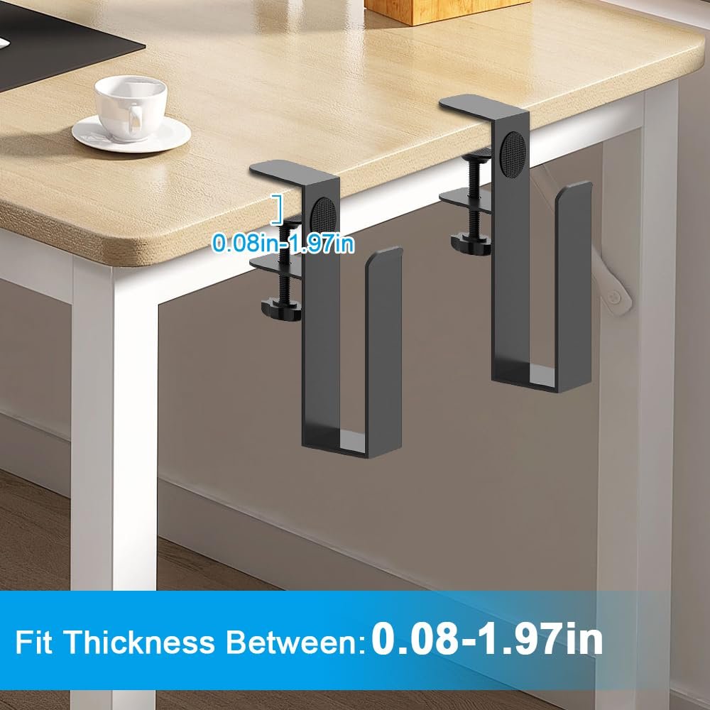 Комплект з 2 підвісних органайзерів для ноутбука, регульоване зберігання збоку столу, вертикальна, фото №5 Комплект з 2 підвісних органайзерів для ноутбука, регульоване зберігання збоку столу, вертикальна, фото №5