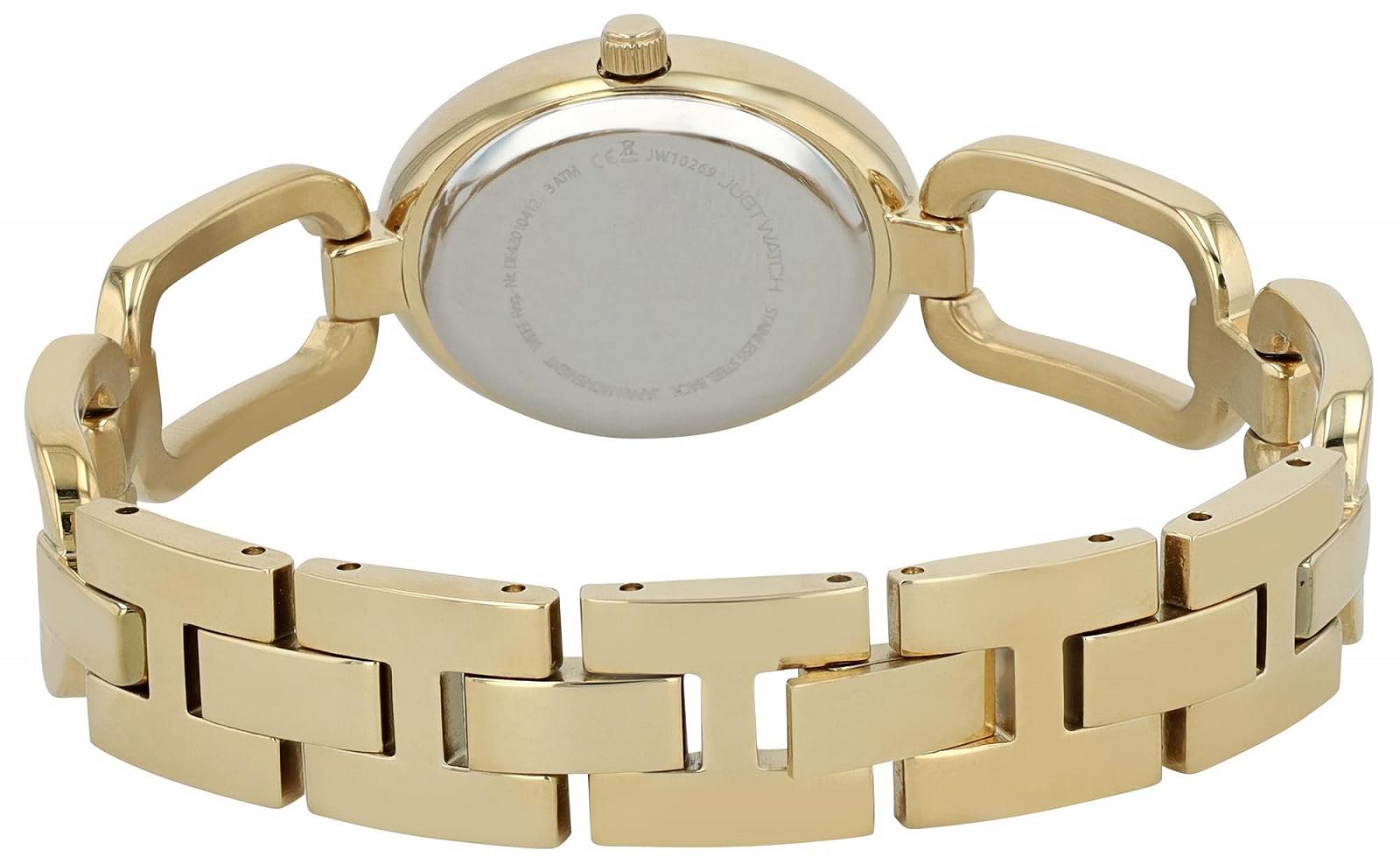 Женские часы Tura Just Watch с браслетом из нержавеющей стали, овальные, 3 ATM, серебристые, фото №3