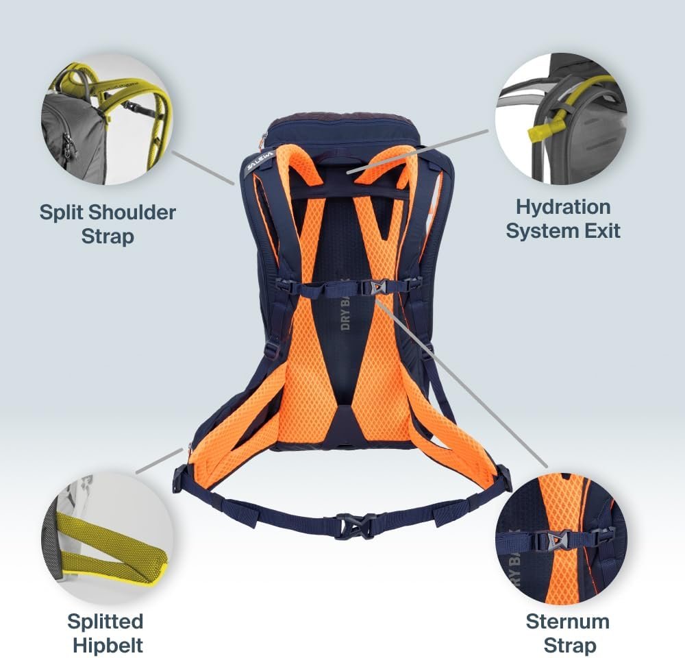 Рюкзак Salewa Unisex Alp 25 л. Черно-синяя, фото №7
