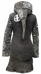 Пальто Gothic Shopoholic Fashion Чорний synthetic.ua - Фото 1