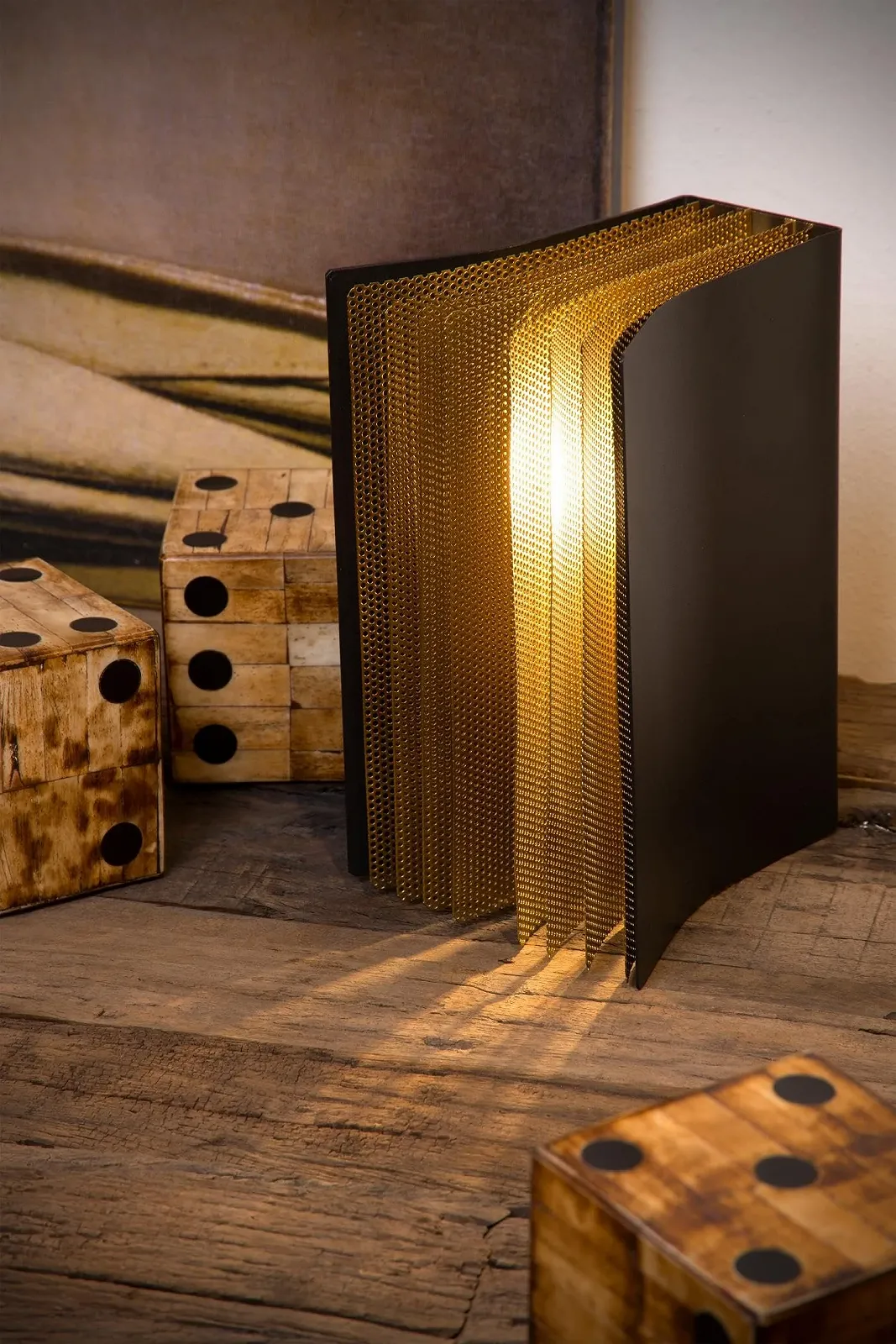 Настільна лампа LUCIDE Extravaganza Livret 1 x E14 Чорна, фото №6