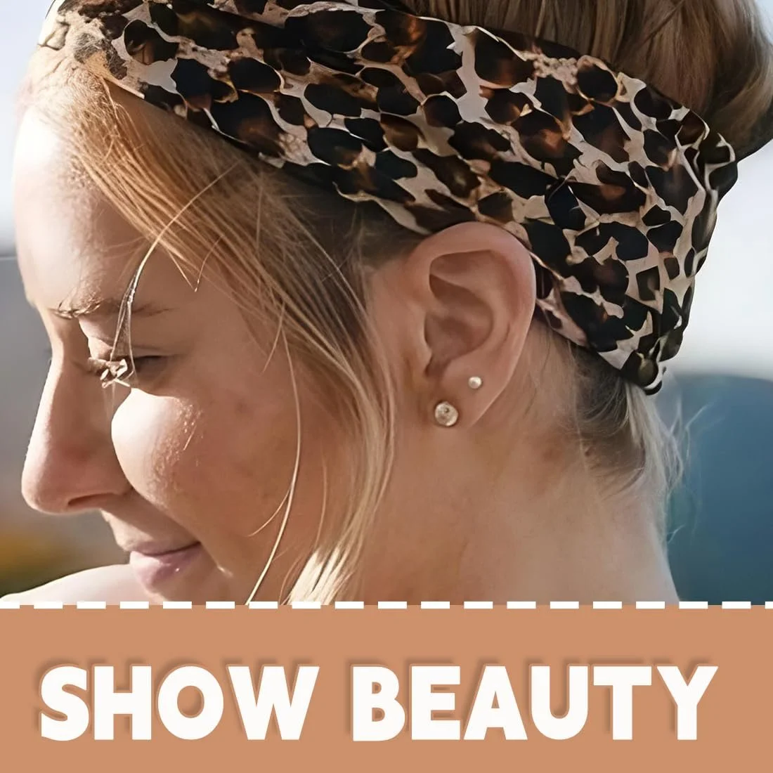 Набір з 4 літніх еластичних пов'язок на голову, фото №5