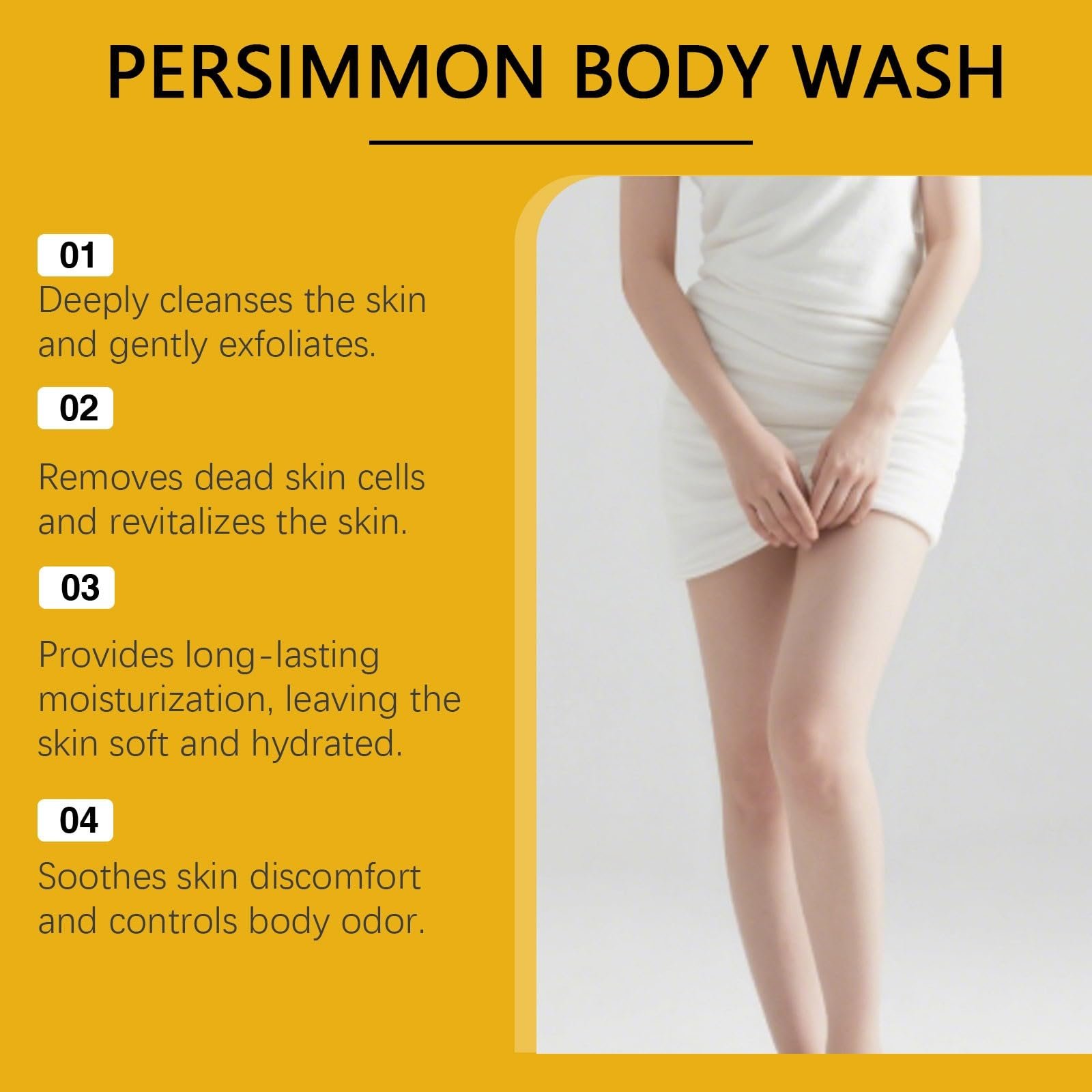 Гель для душу Persimmon з екстрактом хурми та зеленого чаю 3 шт., фото №5