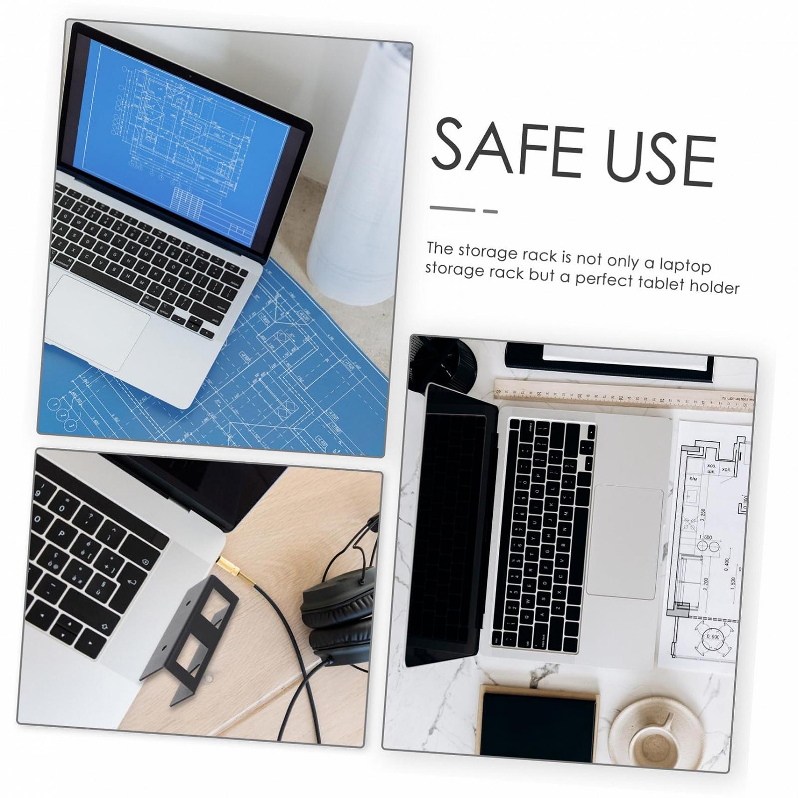 Держатель для ноутбука под стол Черный, фото №5 Держатель для ноутбука под стол Черный, фото №5