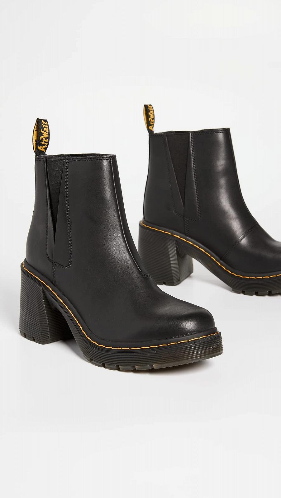 Челсі Dr. Martens Черевики жіночі Combat Boots, чорний, фото №4