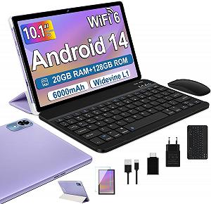 Планшет 10.1" Fezawio F11 6+14/128Gb 8 ядер Android 14 6000 mAh Purple - Фото 1