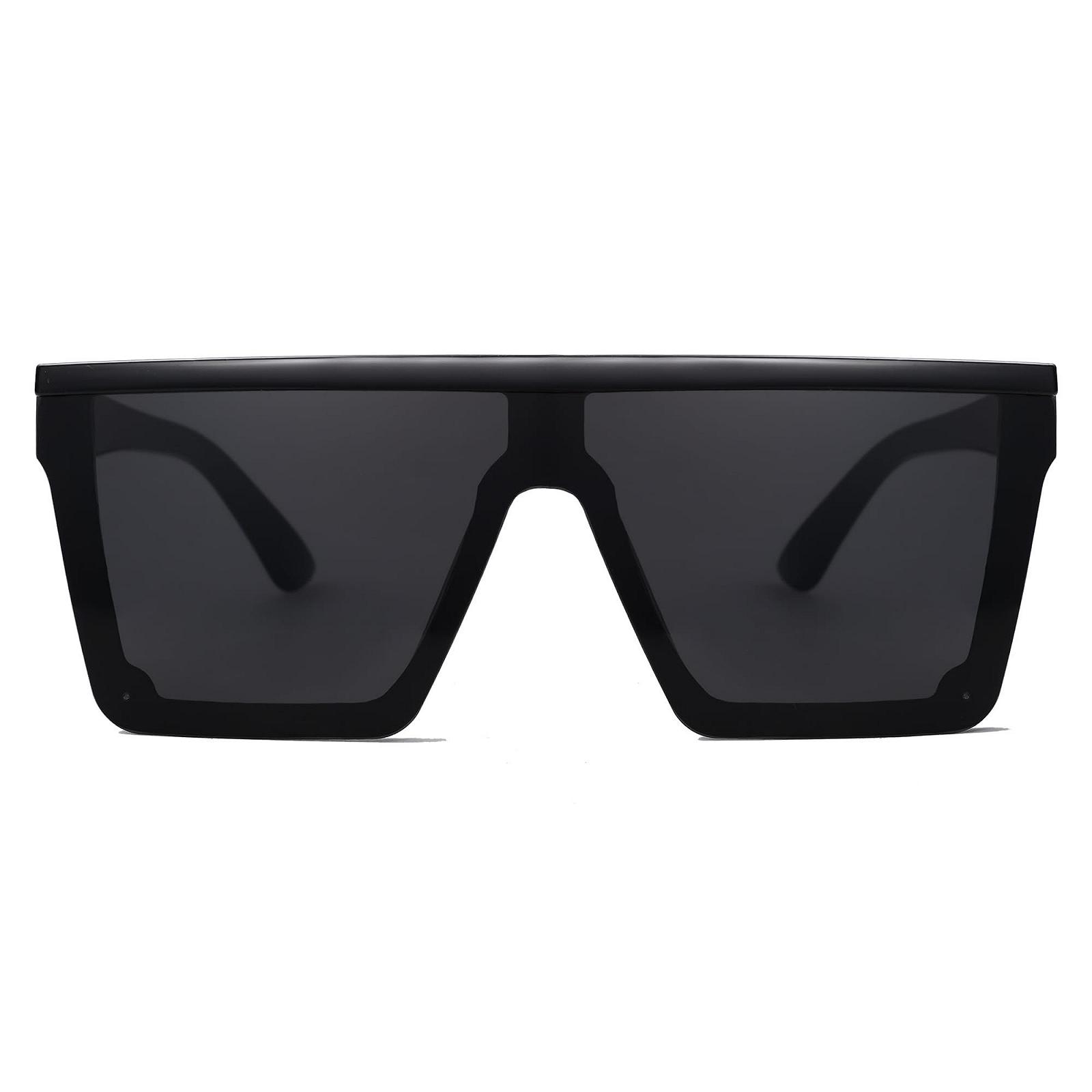 Сонцезахисні окуляри SOJOS SJ2117 Жіночі Дзеркальні Великі Прямокутні Товста Оправа, фото №3