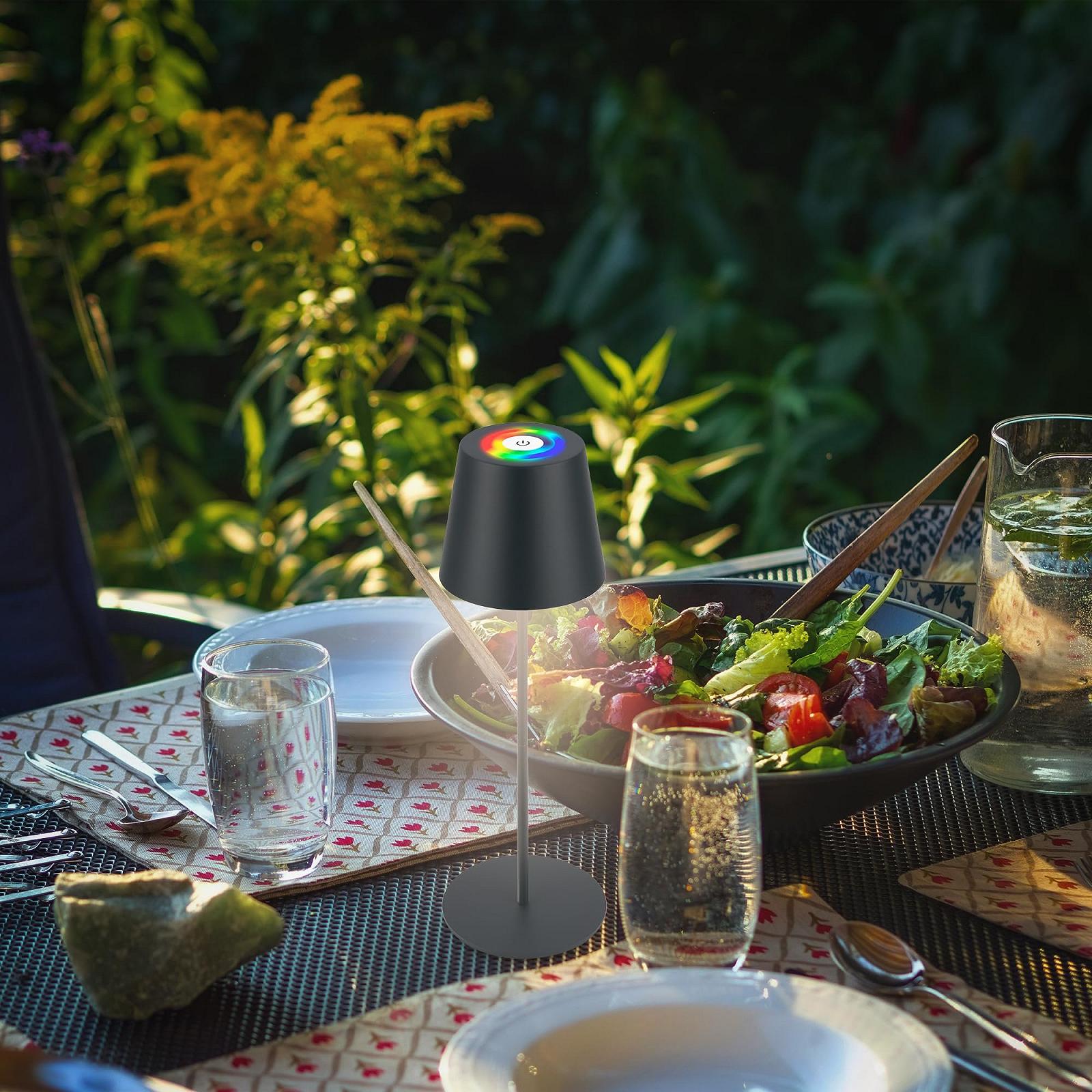 Настільна лампа B.K.Licht 3 in 1 RGBW LED Wireless IP44 Touch Dimmable 36 x 12 см, фото №9