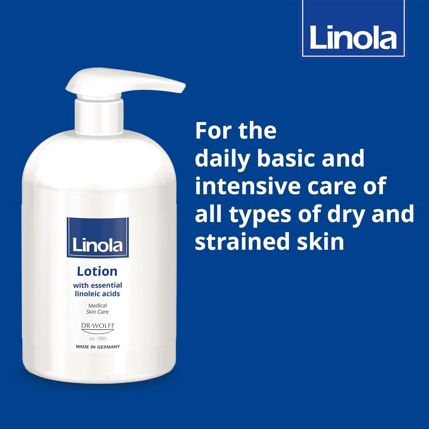 Молочко для тіла Linola 500 мл у диспенсері для всіх форм сухої, подразненої та схильної до нейродерміту шкіри, фото №3